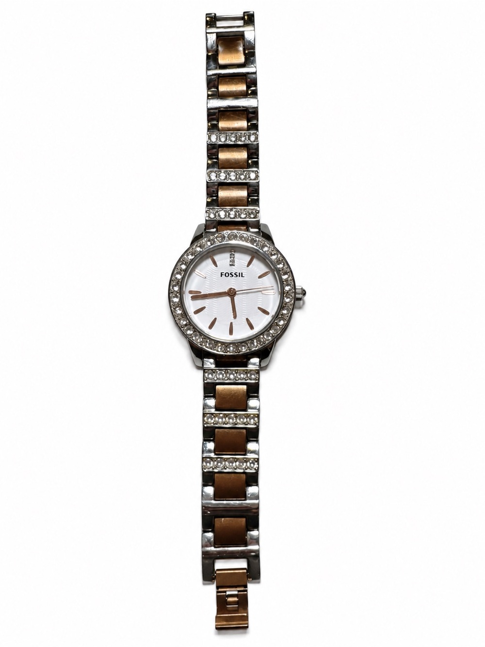 Fossil Jesse ES3622 Two Tone Crystal Watch